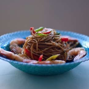 Spicy Noodle Salad with Shrimp