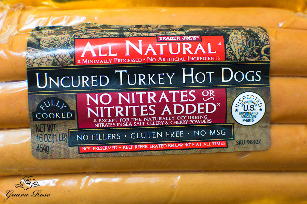 Nitrate free turkey hot dogs