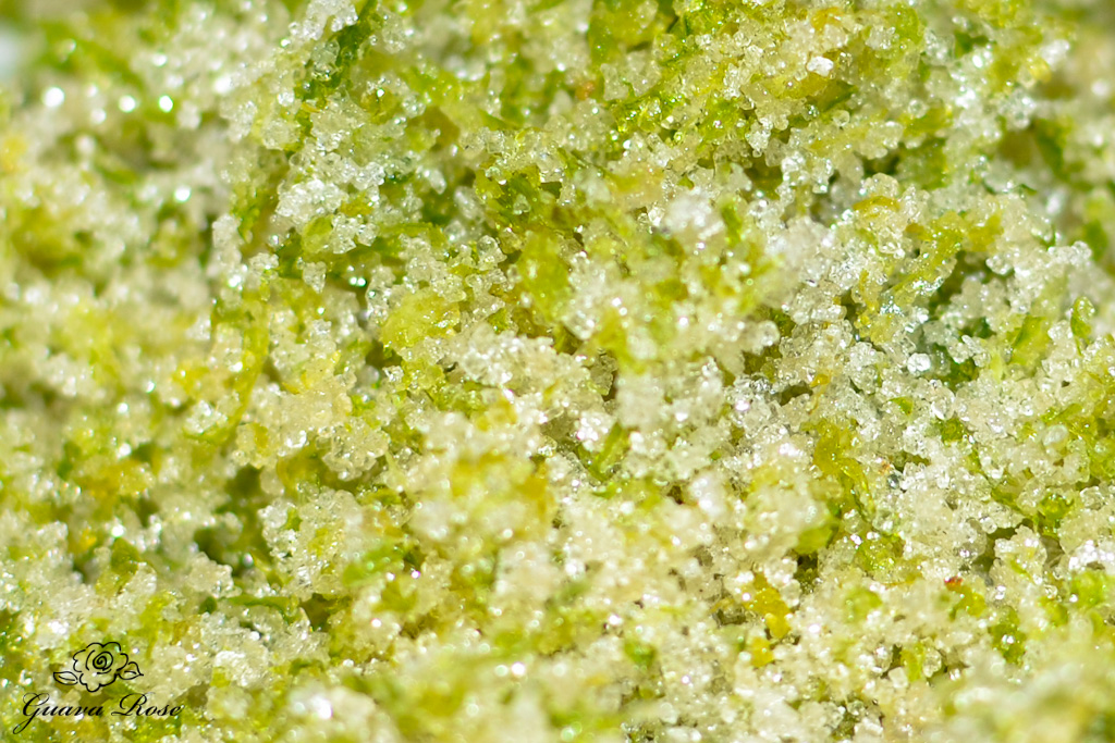 Lime zest and sugar