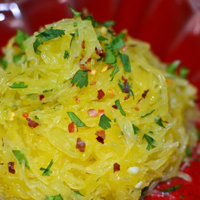 Sauteed Garlic Spaghetti Squash