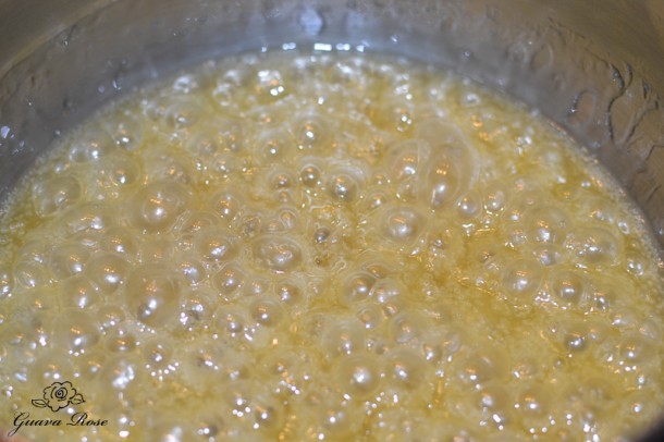 Brown rice syrup boiling