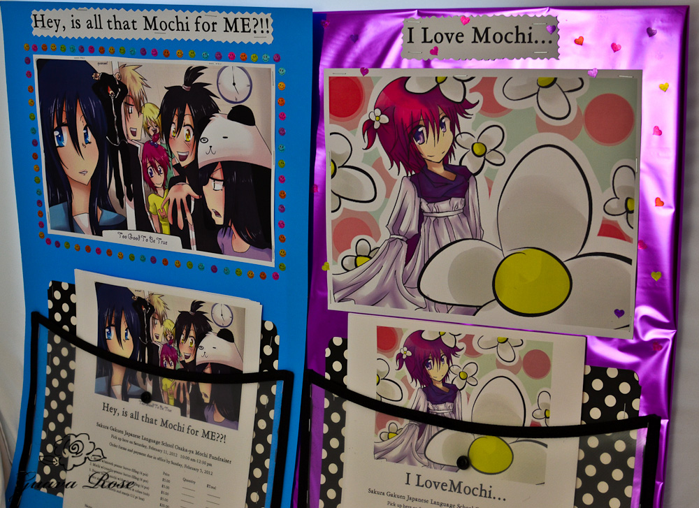 Both mochi fundraiser posters with order forms
