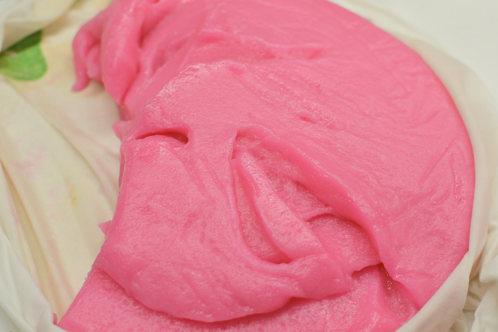 Pink dango dough