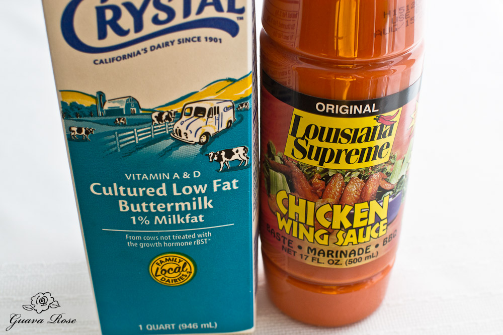 Buttermilk and chicken wing sauce