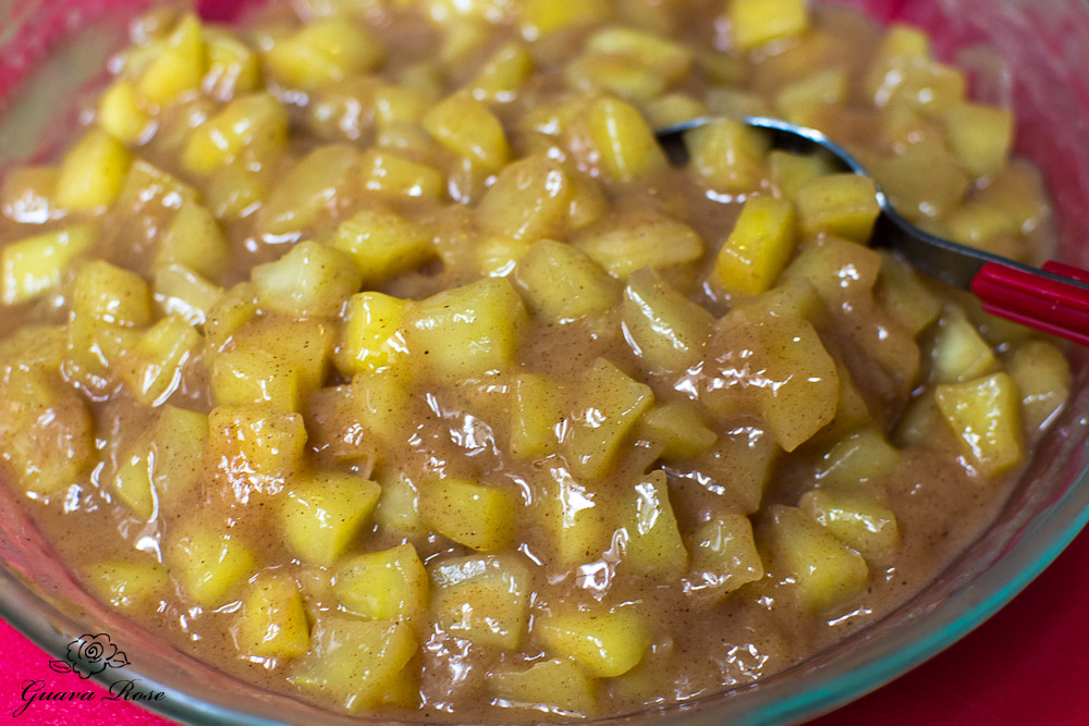 Apple pie filling, chilled