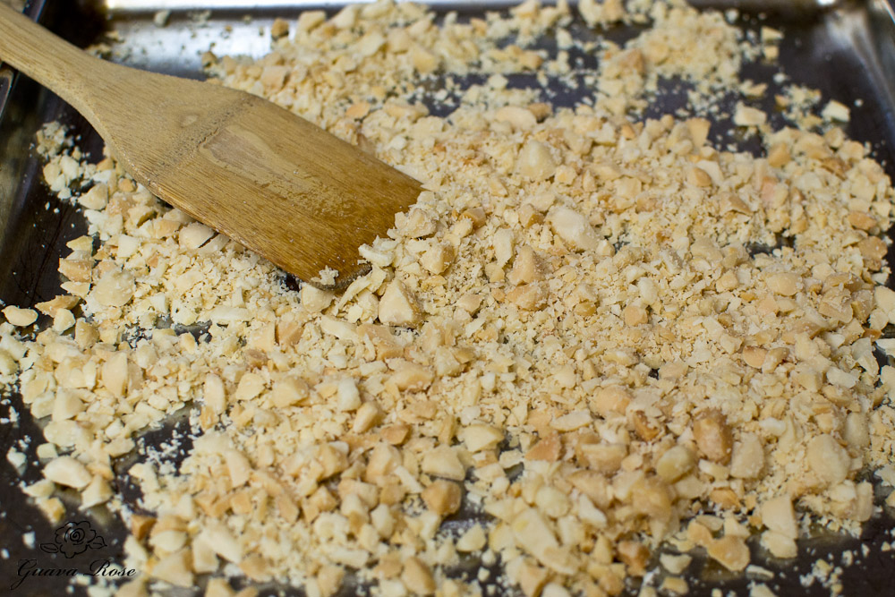 Chopped macadamia nuts, toasted