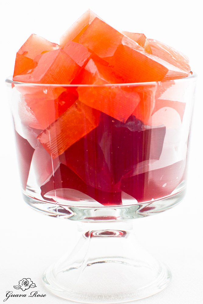 Tangerine Hibiscus Tea Gelatin Cubes