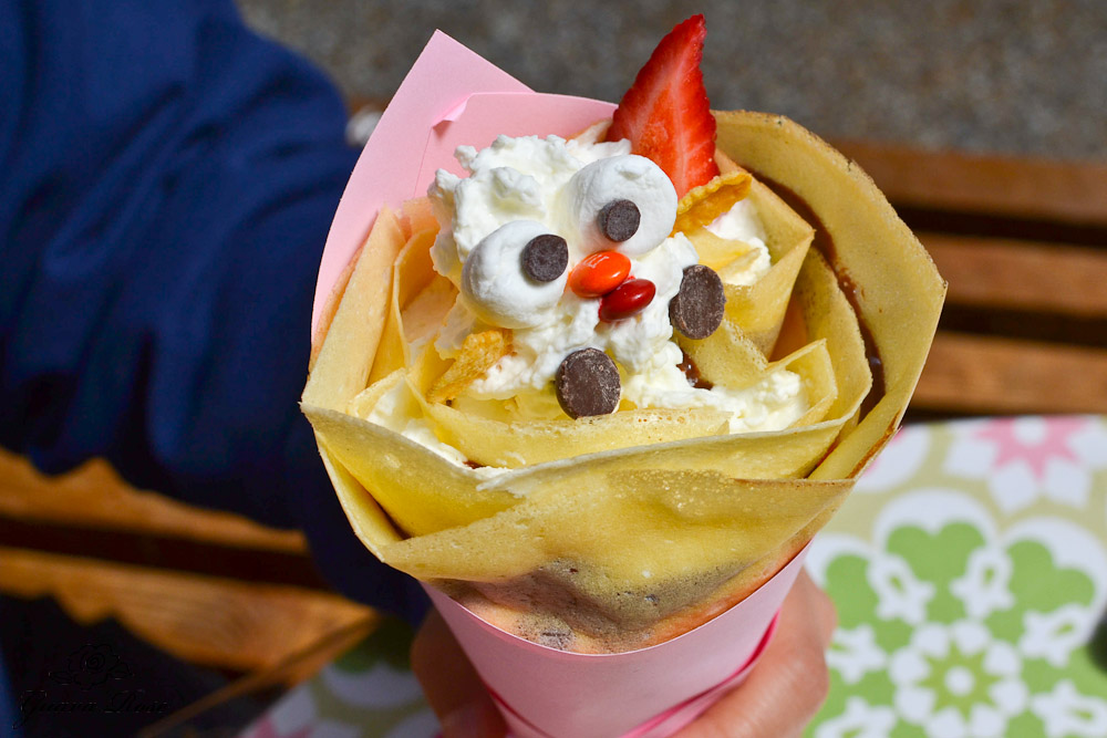  Strawberries, Bananas, and Nutella Crepe for a girl