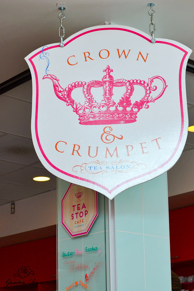 Crown and Crumpet Tea Salon sign