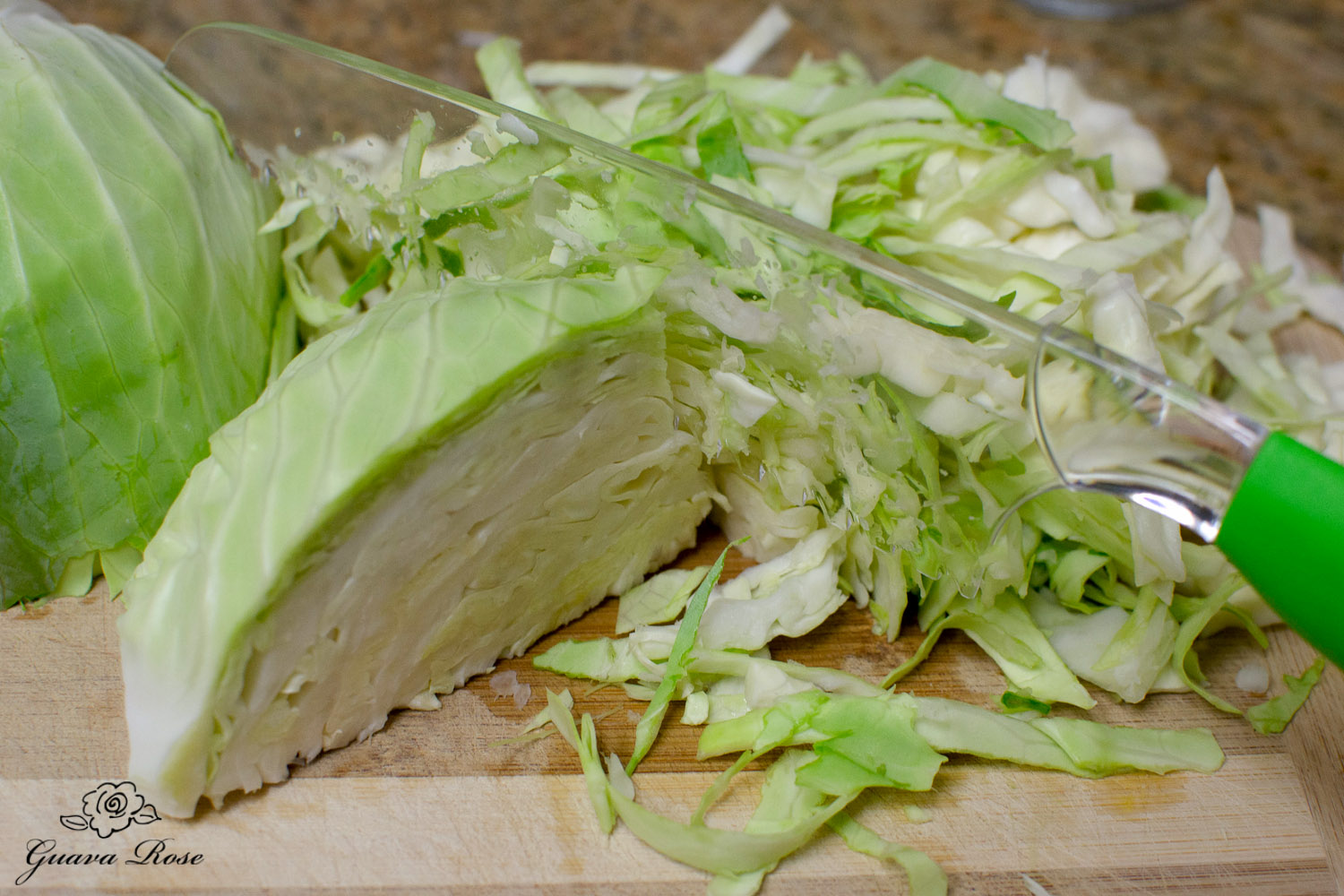 Cutting cabbage