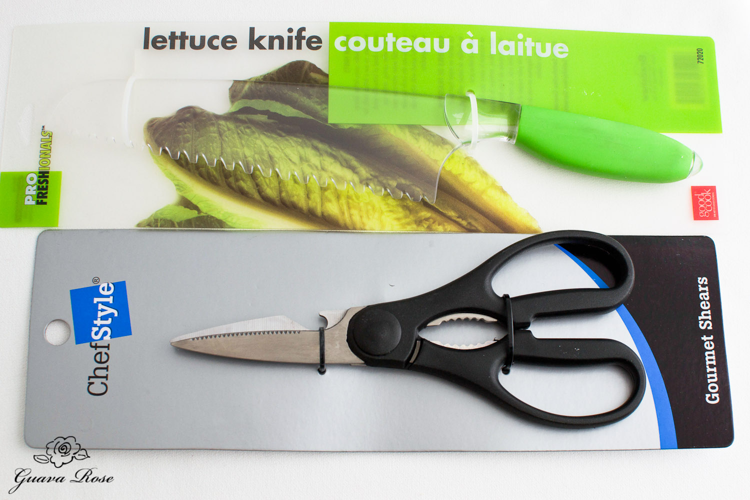 Plastic lettuce knife, Kitchen shears
