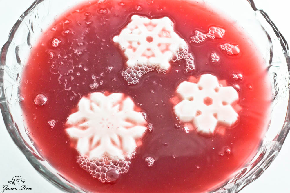 Adding snowflakes to punch
