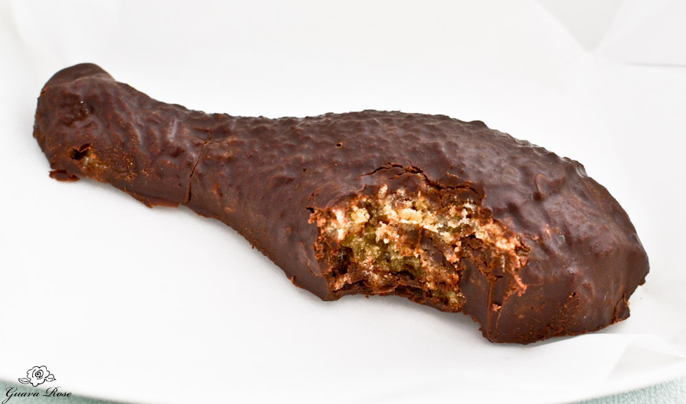 Chocolate covered cookie drumstick w/bite (allergy friendly)