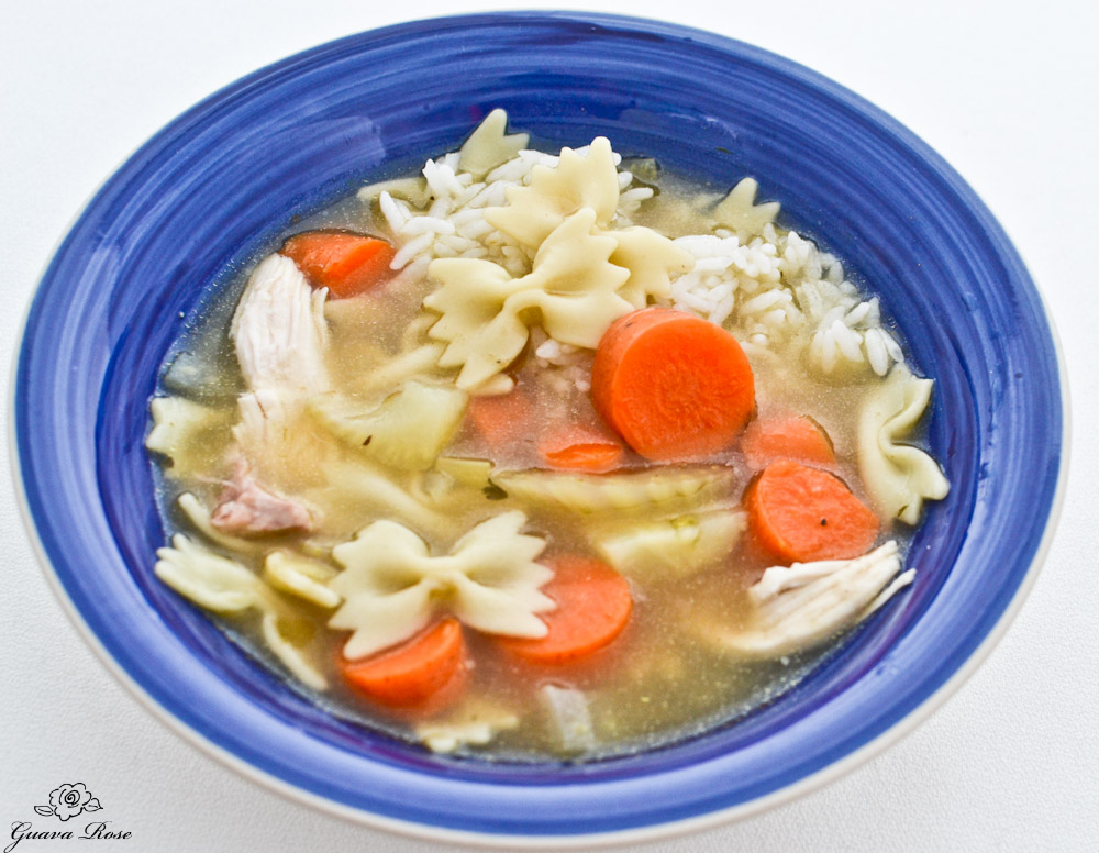 Chicken Noodle Soup, top side view